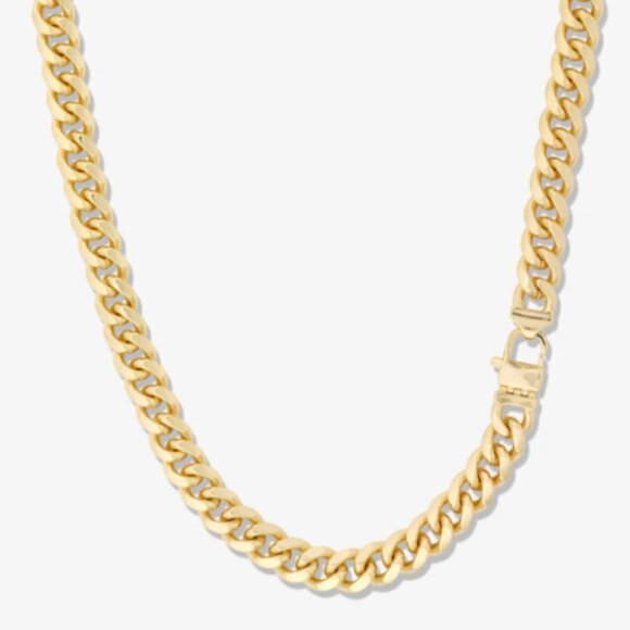 Melinda Maria Jewelry - New Melinda Maria Julian Cuban Chain Necklace 10.8mm 22"